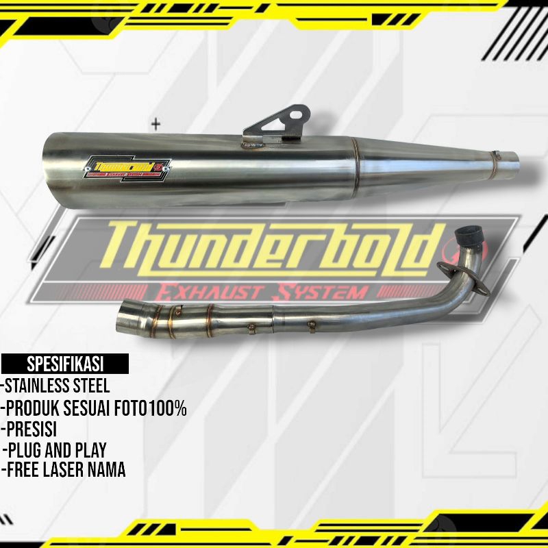 KNALPOT STANDAR RACING BEBEK HONDA KARISMA SUPRA X125 Di WAVE DLL