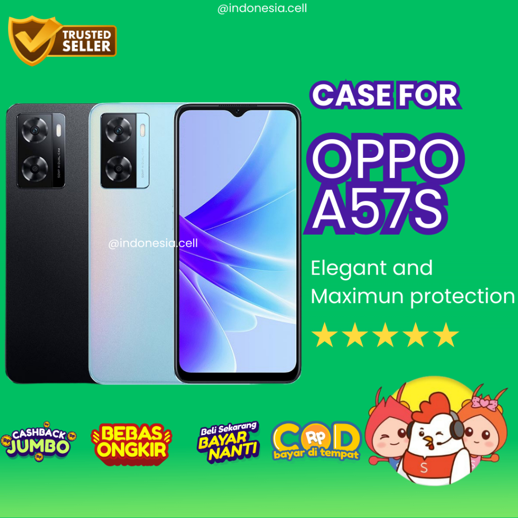 CASE OPPO A57S / KESING OPPO A57S / CASE BENING A57S / CASE HITAM OPPO A57S / ANTICRACK OPPO A57S
