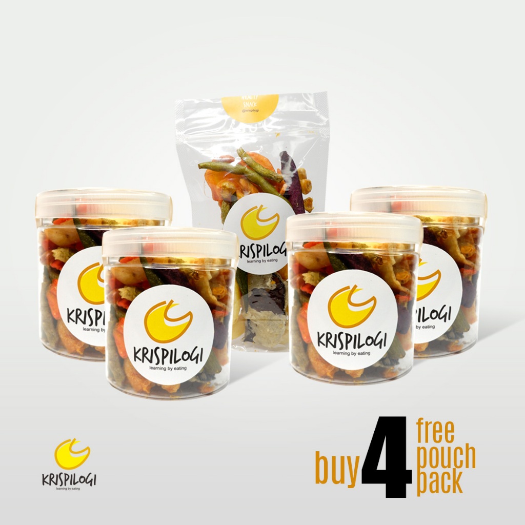

Krispilogi - Keripik Sayur Premium Mix Bundling Buy 4 get 1