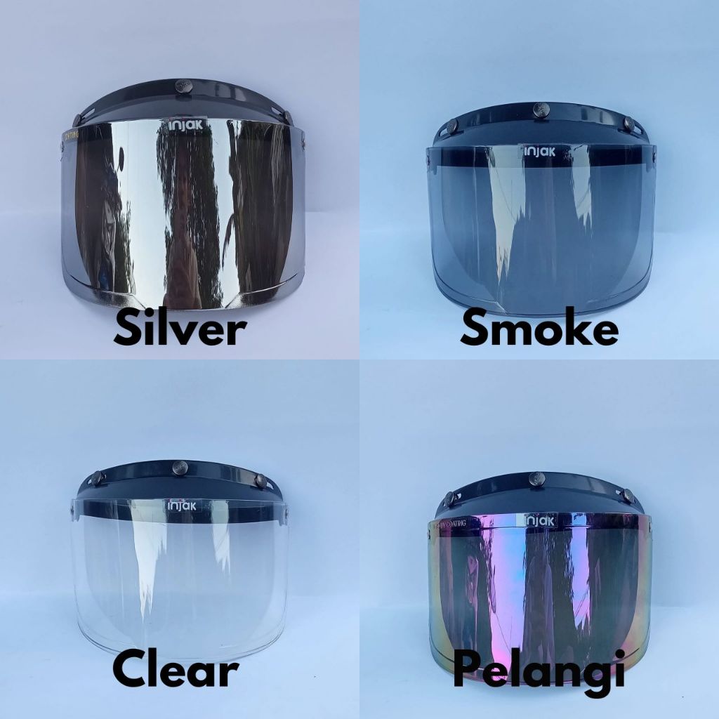 Kaca Flat Helm Bogo Ori  INJAK