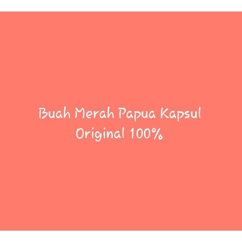 

Buah # Merah # Papua # Kapsul # Original