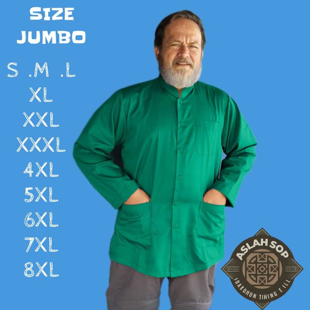 Jas Koko Hitam Pria Koko Putih Semi Jas Koko Terompah Dewasa Lengan Panjang