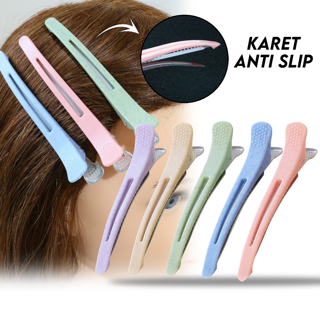 Jepit Bebek Pastel Jepitan Rambut Salon - Jepit  Rambut Prefesional Salon - Jepit Rambut Bebek Besar