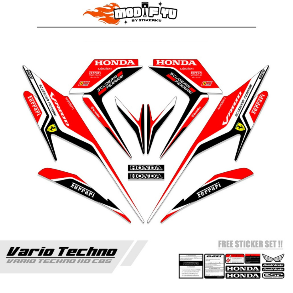 STRIPING VARIO TECHNO 110 CBS / M 02/ VARIO KARBU 110 / VARIO LAMA 110 / STIKER VARIO TECHNO / DECAL