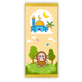 Sajadah Anak Karakter Seri Sanrio Monkichi Kado Hadiah Ultah Souvenir Kelulusan Juara Naik Kelas Ula
