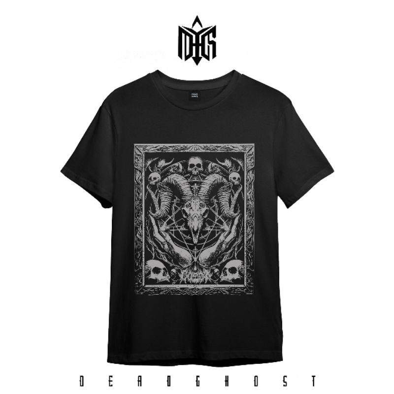 T-shirt Deadghost / TS Satanic / Kaos Hitam Premium / Kaos Satanic