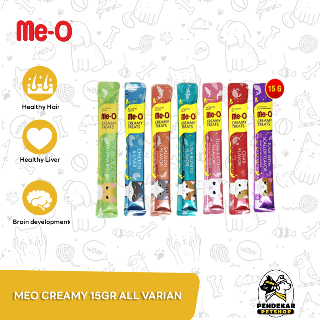 Snack treats Kucing Meo Creamy Mix All varian 15 Gram