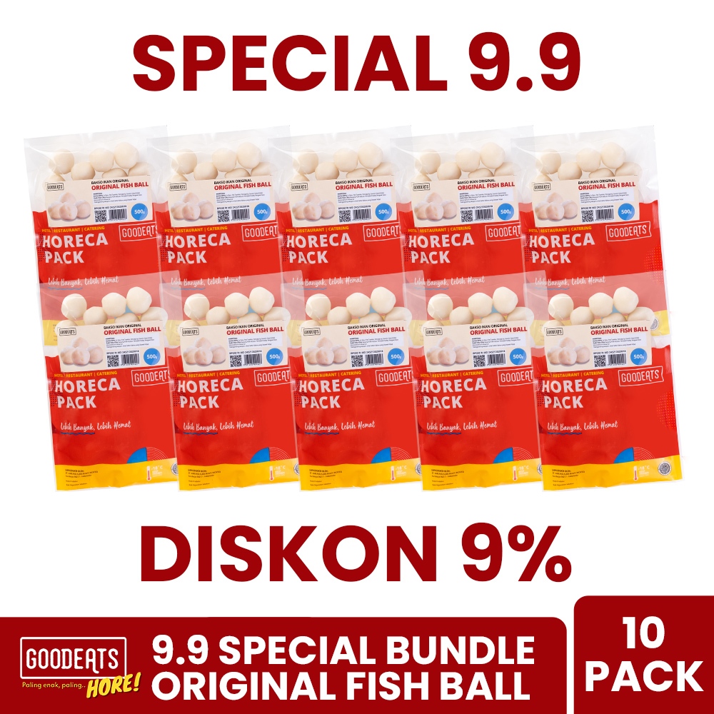 

SPECIAL 9.9 - GOOD EATS BUNDLE ORIGINAL 500 GR - 10 PACK