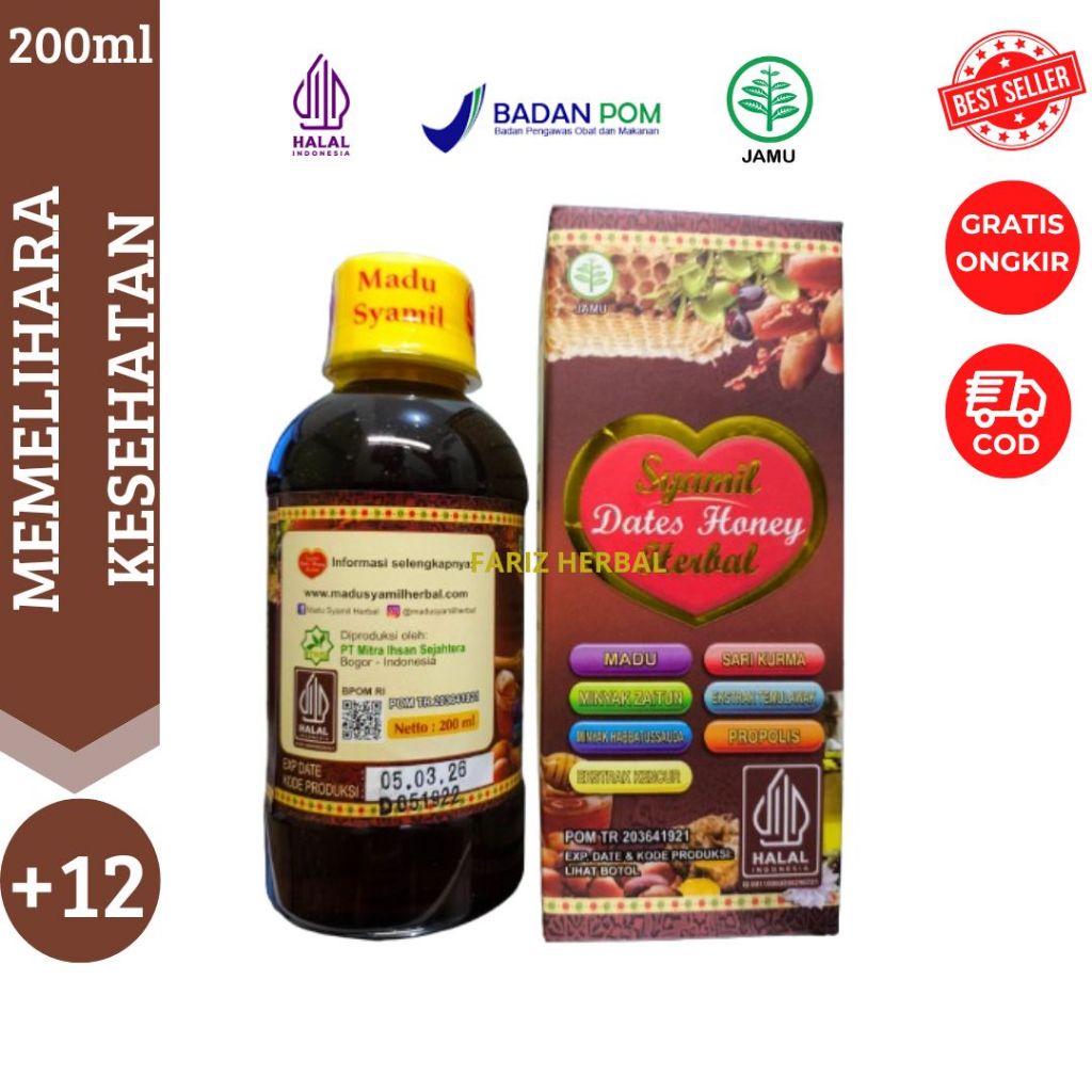 

SYAMIL DATES HONEY HERBAL 200ML | MADU KELUARGA