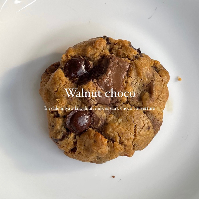 

WALNUT CHOCOLATE SOFT COOKIES | Min. Order 2 pcs | WALNUT CHOCO SOFT COOKIES | WALNUT COOKIES | Dalkommcake Walnut Choco Soft Cookies | Cookies Cokelat Lumer