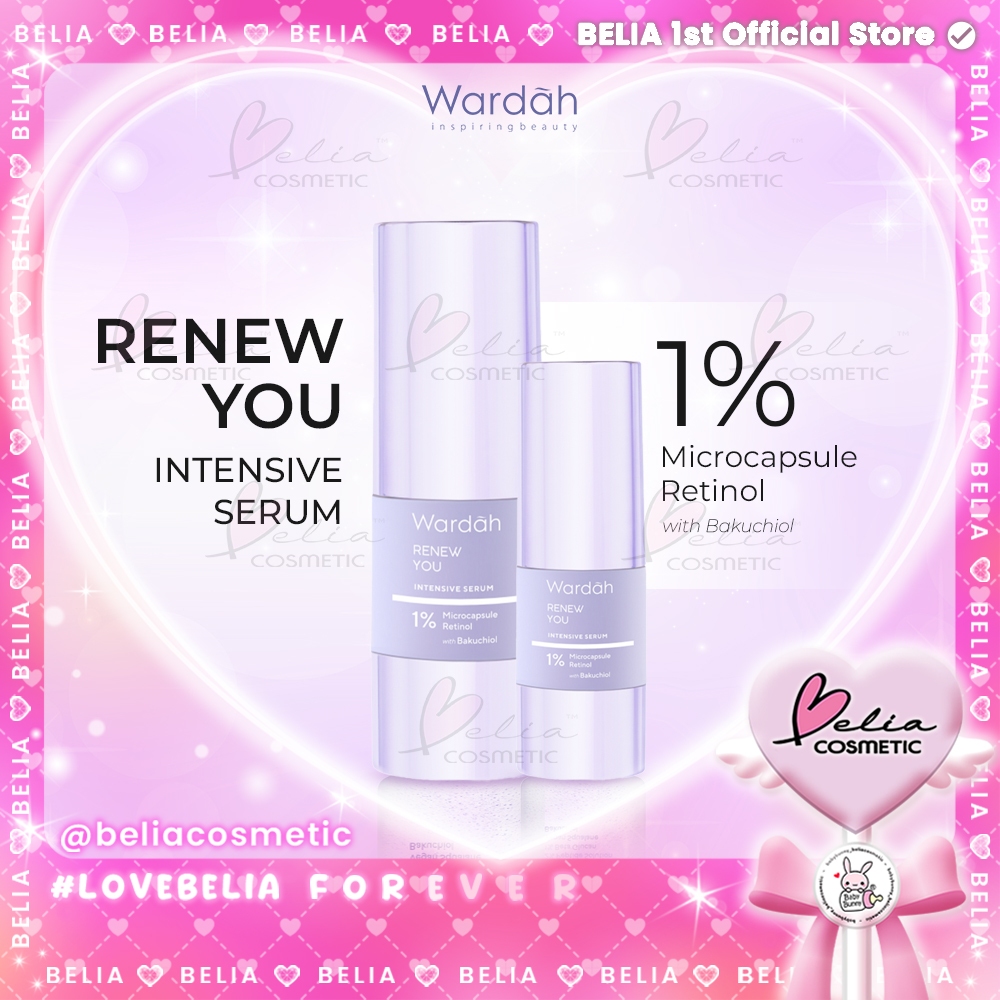 ❤ BELIA ❤ WARDAH Renew You Intensive Serum 15ml | 30ml | Microcapsule Retinol + Bakuchiol | Serum An