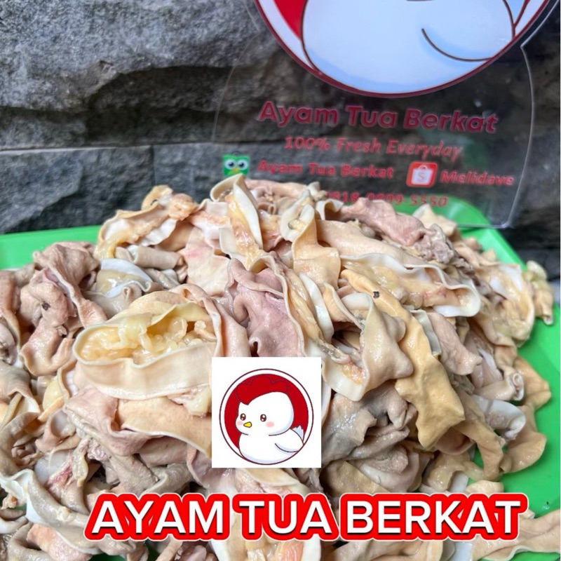 

Usus Ayam peren ( sudah diseduh )
