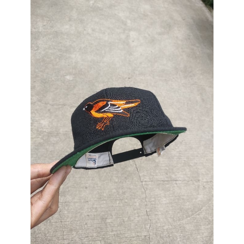 topi vintage MLB Baltimore orioles plan logo blackdome sport specialties original