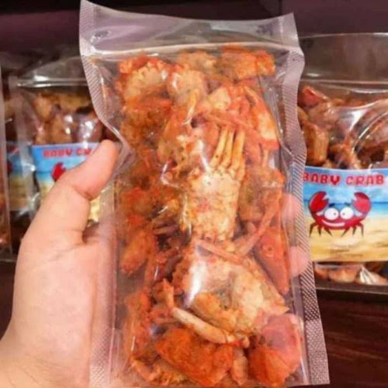 

BABY CRAB KRISPY HALAL ASIN PEDAS DAUN JERUK 100gr - MAKANAN SEAFOOD