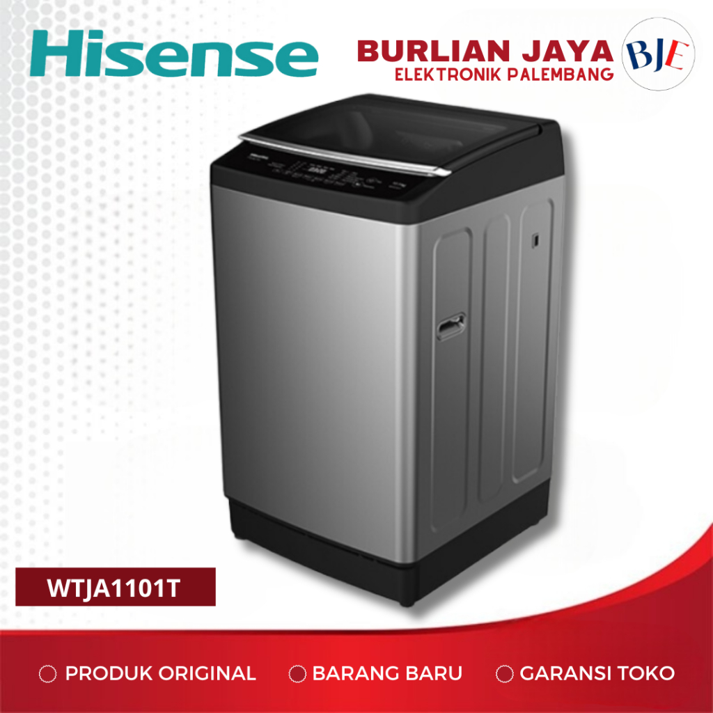 MESIN CUCI HISENSE TOP LOADING WTJA1101T 10 KG MESIN CUCI TOP LOADING 10 KG PALEMBANG