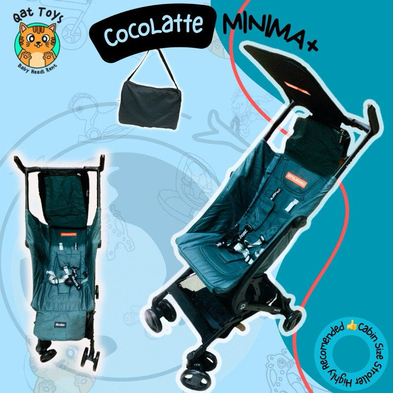 SEWA MAINAN & PERLENGKAPAN ANAKi STROLLER COCOLATTE MINIMA+ (BLUE)