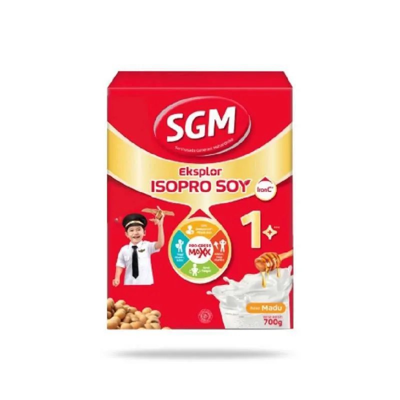 SGM Eksplor Isopro Soy 1 Plus Vanila 400g – Susu Isolasi Protein Kedelai untuk Anak 1–3 Tahun Alergi