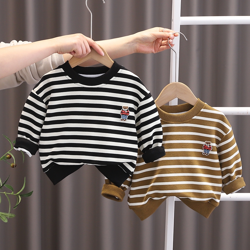 Sweater Anak Laki Laki Import Sweater Anak Balita Impor Sweater Motif Gambar Bear Jaket Orange Hitam