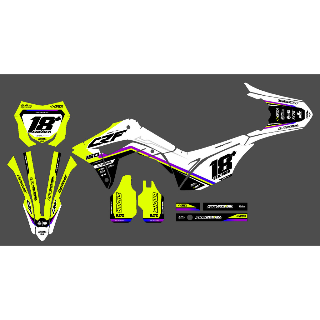 DECAL STICKER CRF 150L ( CUSTOM DESIGN )