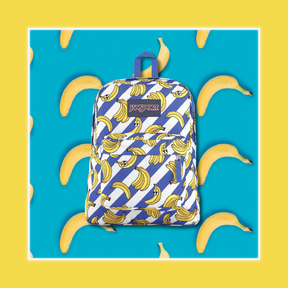 (ready）TAS RANSEL WANITA PISANG TAS WANITA JANSPORT - BANANAS ORIGINAL tas sekolah jansport original