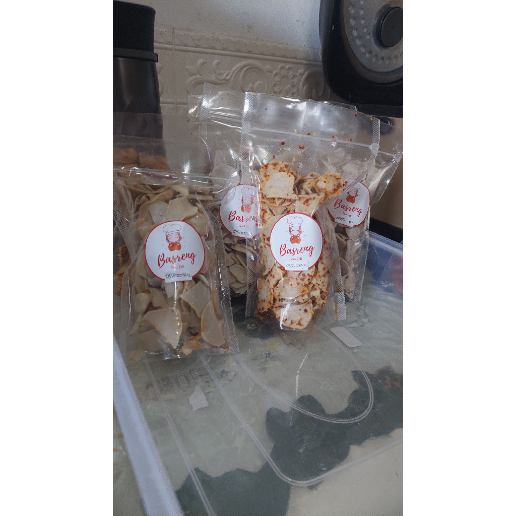 

Basreng Bu Edi pedas dan orginal 100 g