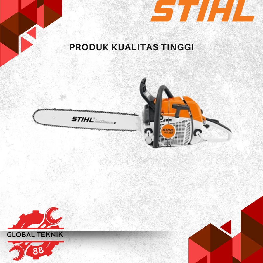 Mesin Chainsaw STIHL MS 382 / Stihl MS382 komplit bar 25 inch rantai