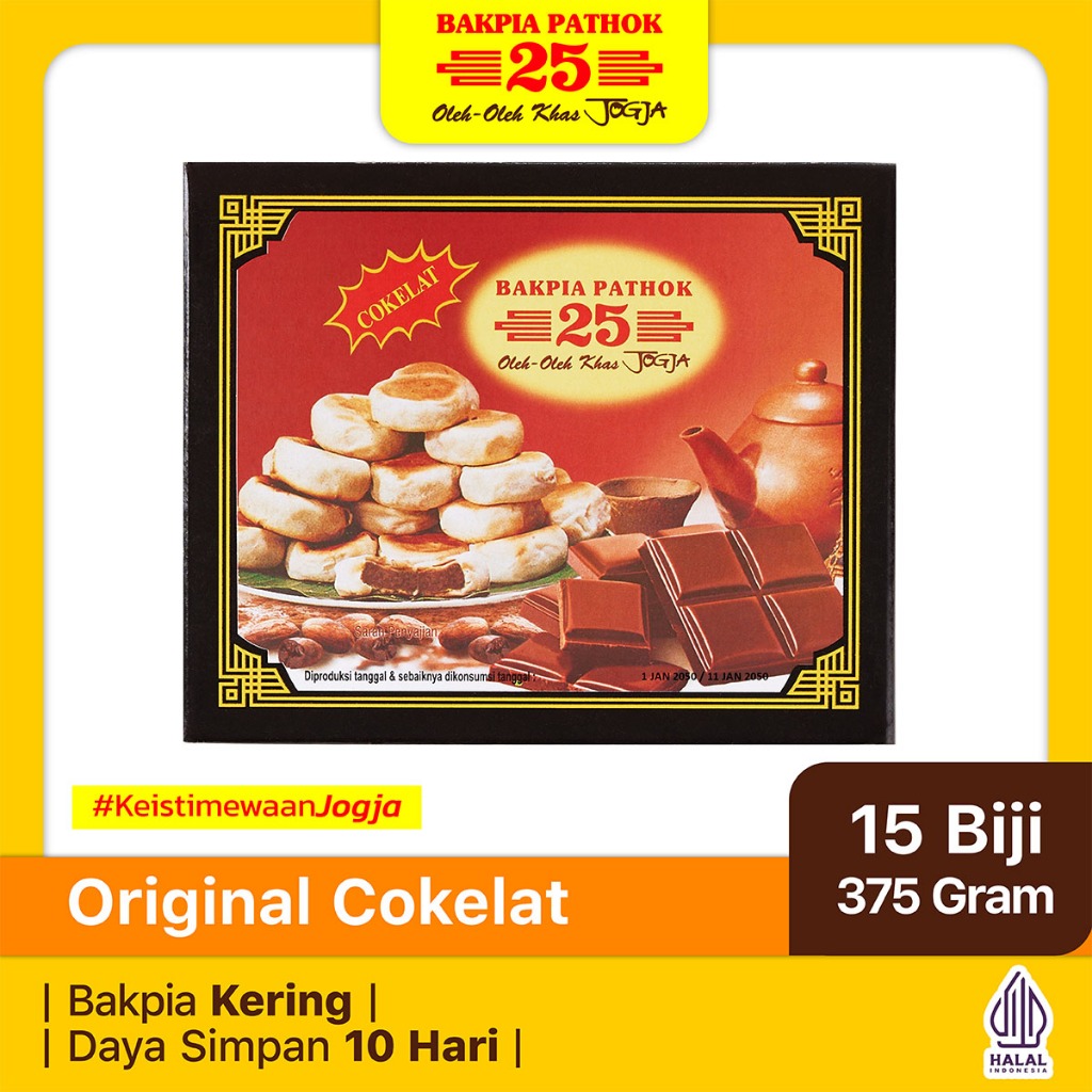 

Bakpia Pathok 25 Original Cokelat | Oleh-Oleh Khas Jogja