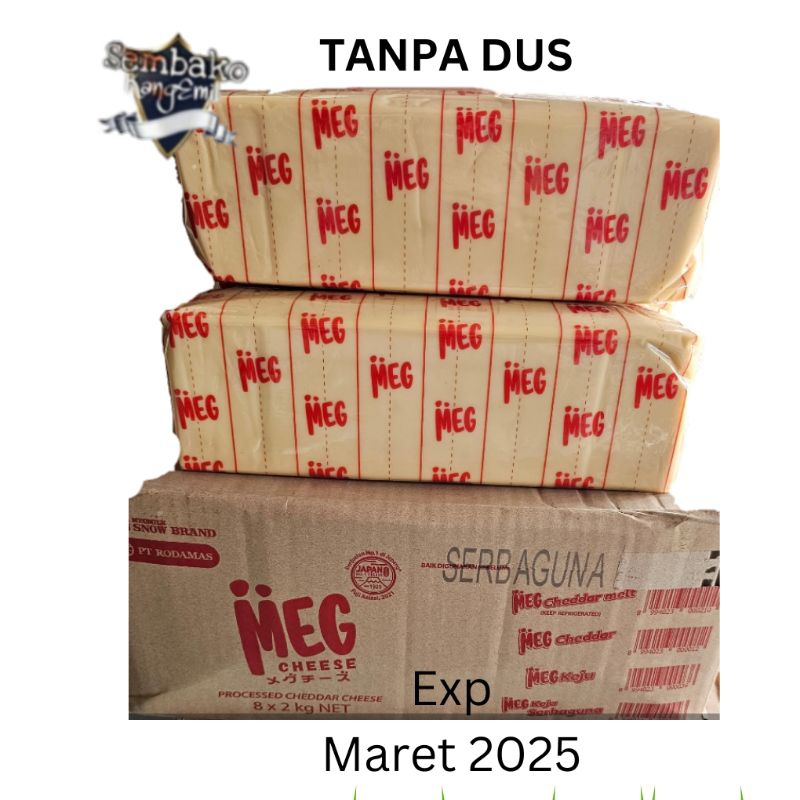 

Keju Meg 2 Kg, SERBAGUNA & CHEDDAR- TANPA DUS