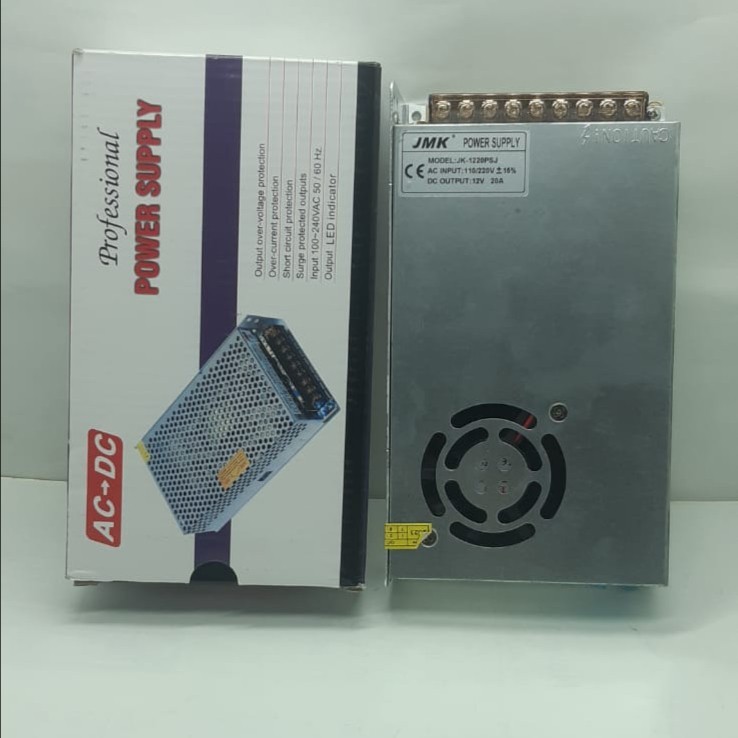 Adaptor Power Supply CCTV 12V 20A JMK JK-1220PSJ