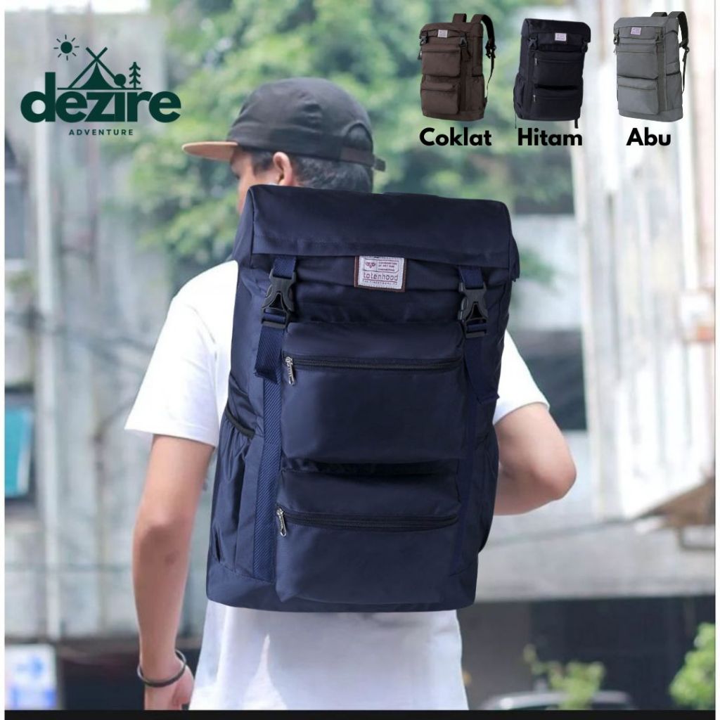 Backpack 40L Tas Ransel Semi Carier Gunung Besar Pria Backpack Tas Ransel Hiking Traveling Adventure