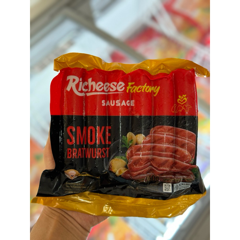 

Richeese Factory Smoke Bratwurst Sausage / Sosis Ayam Bratwurst 360gr