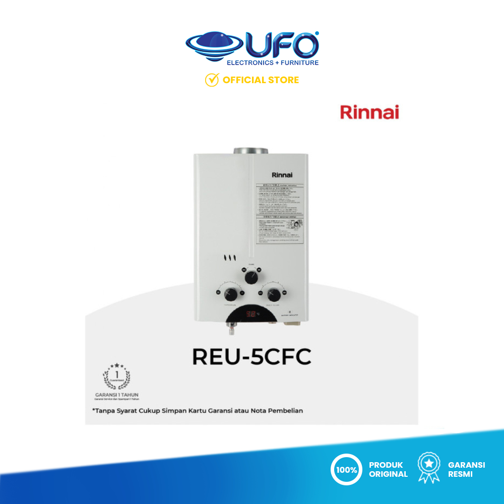 Water Heater Rinnai REU-5CFC || REU 5CFC || REU 5 CFC || REU5CFC WATER HEATER GAS GARANSI RESMI RINN