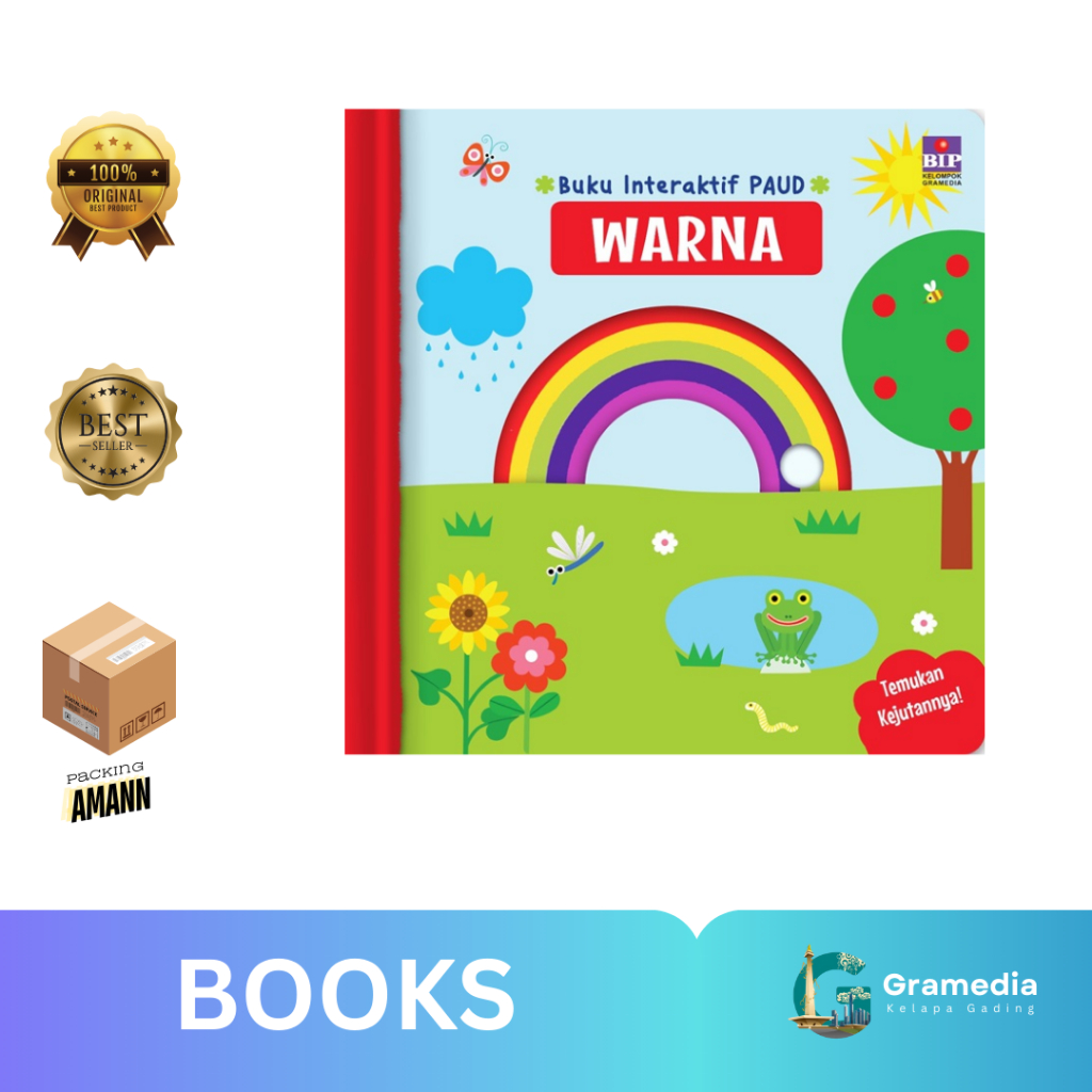 Gramedia MKG - Buku Anak Buku Interaktif Paud : Warna (Buku Interaktif Paud : Warna) (HC)