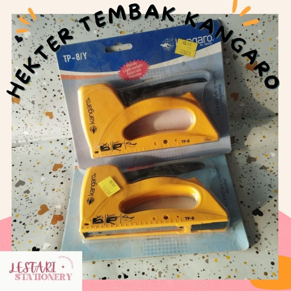 

Hekter Tembak Kangaro TP 8/Y | Guntacker | Staples Tembak | Lestari Stationery
