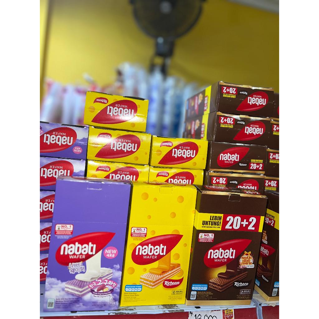 

NABATI WAFER 500 (1 box isi 20pcs) RICHOCO NABATI WAFER COKLAT NABATI WAFER KEJU RICHEESE