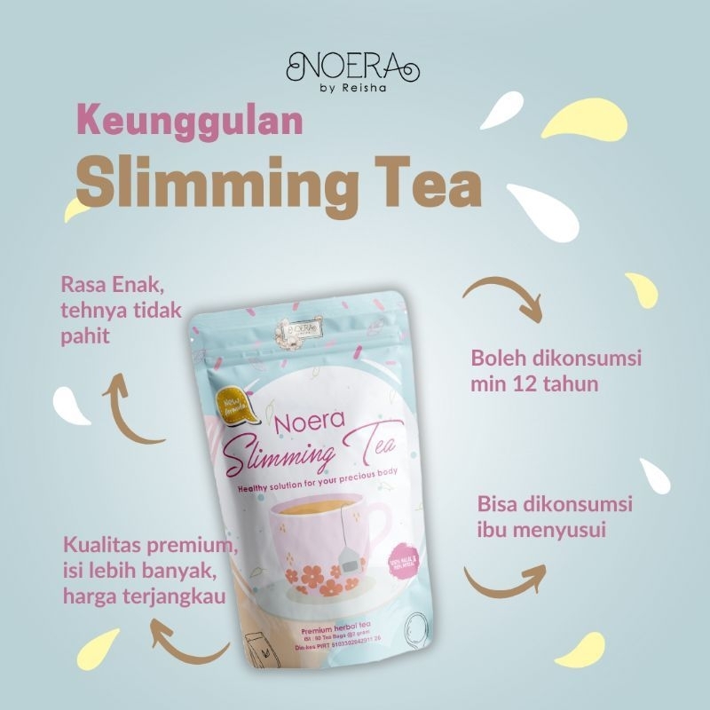 

(COD) Noera Slimming Tea Teh Herbal Pelangsing Alami (Free Gift)