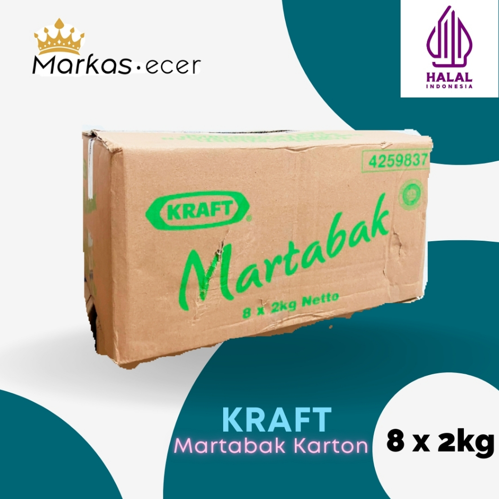 

Keju Kraft Martabak 2kg Cheddar ASLI Karton