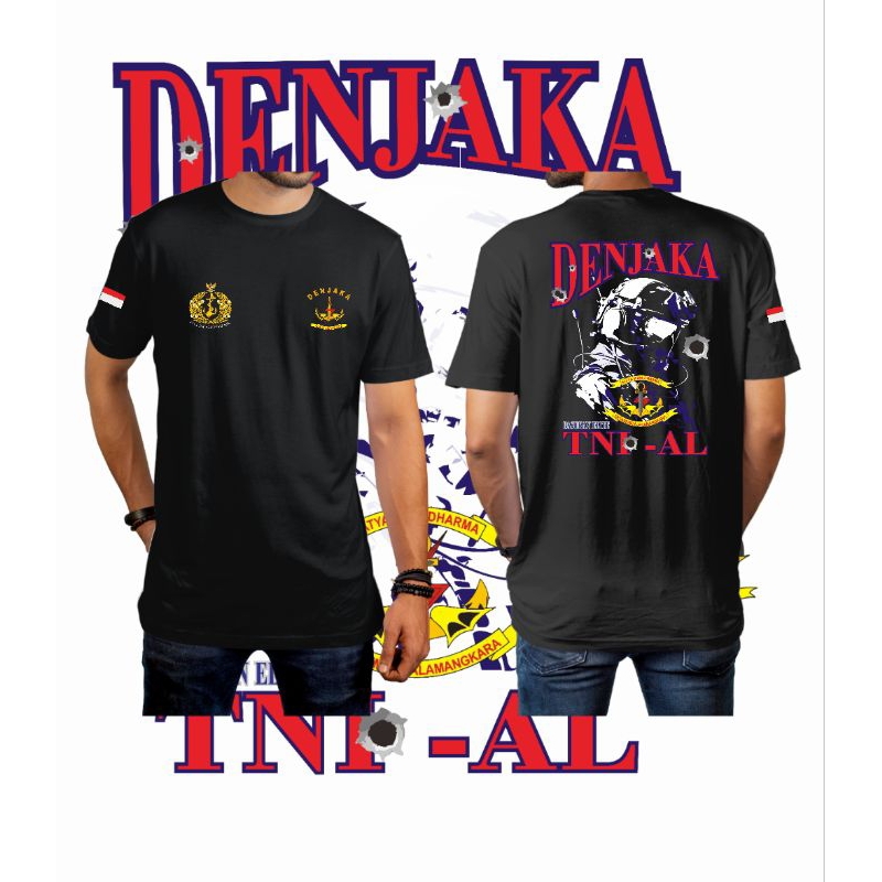 kaos denjaka lengan pendek/tni al