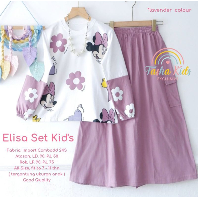 COD Fujian Set Kids Ori Amelia Kids / Elisa Set Kids Rok