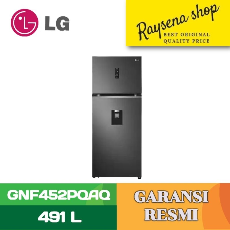 LG KULKAS 2 PINTU BESAR 2 DOOR BIG REFRIGERATOR GNF452PQAQ