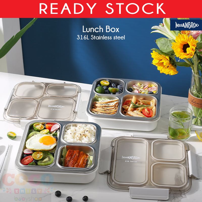 Finland MISANBROO 316 Stainless Steel Insulated Lunch Box Office Worker Large Capacity Lunch Box Sep
