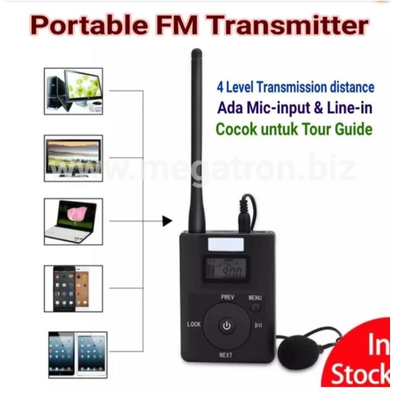 portable FM transmitter dan receiver|tour guide system|interpreter system