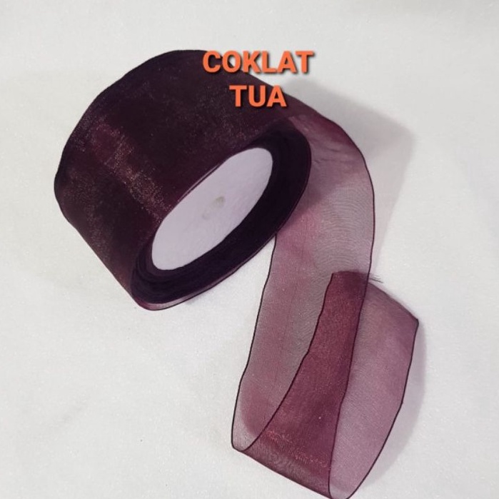 

BARANG TERUPDATE PITA ORGANDI POLOS LEBAR 4CM HARGA PER ROLL ISI 18 METER