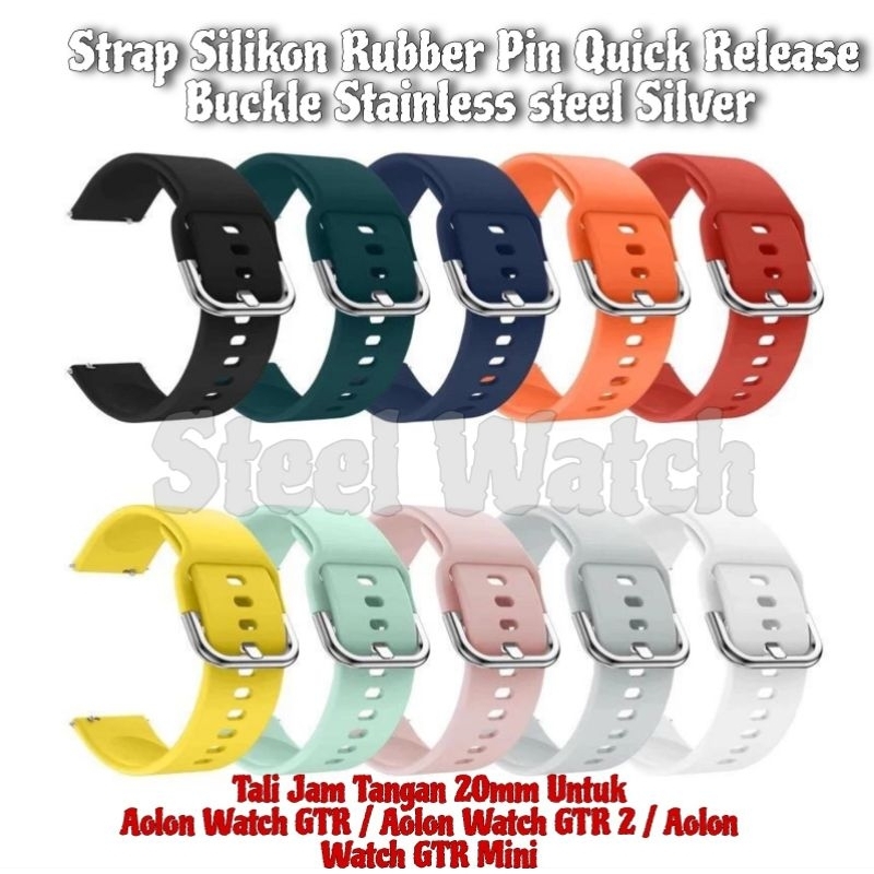 SK 20MM STRAP Aolon Watch GTR / Aolon Watch GTR 2 / Aolon Watch GTR Mini Tali Jam Tangan Silikon Rub