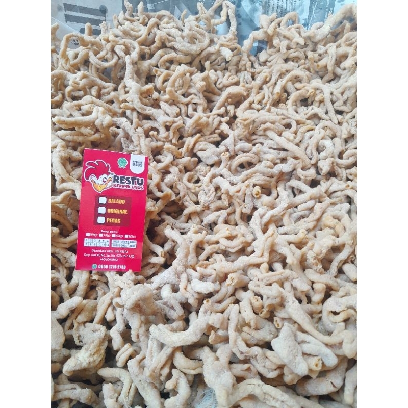 

kripik usus ayam