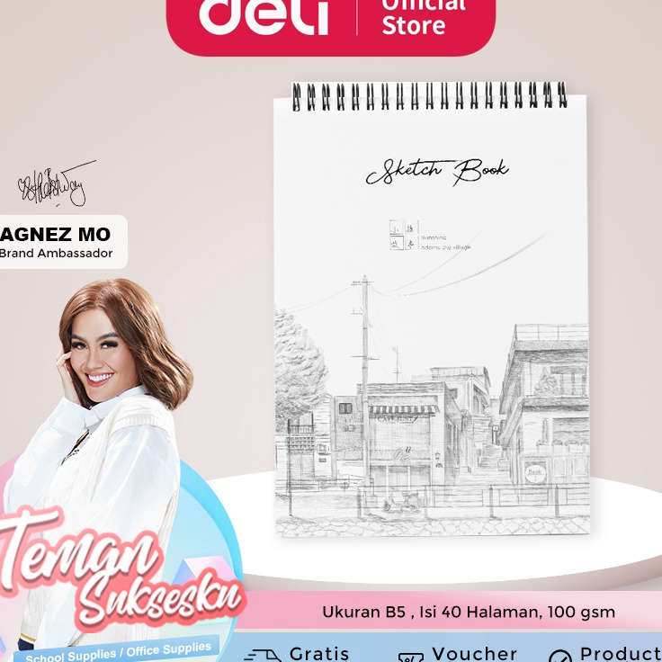 

DISCOUNT TODAY Buku Gambar Sketsa B5 Vertikal 4 hal Deli 73628