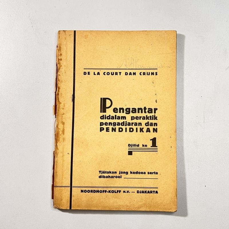 Buku Sekolah Era Kolonial 1940s