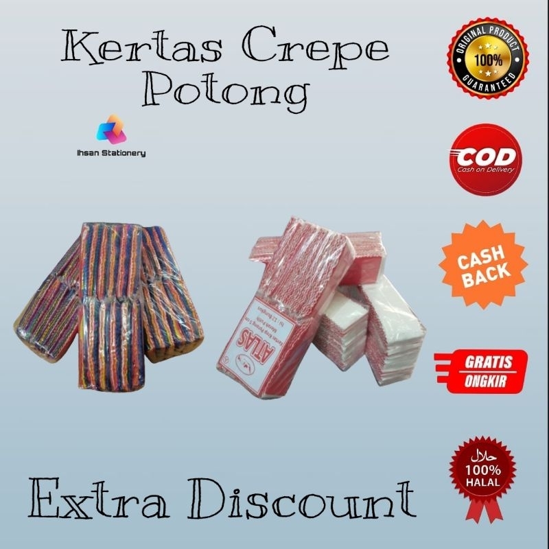 

Kertas Crepe Potong (1 Pack)