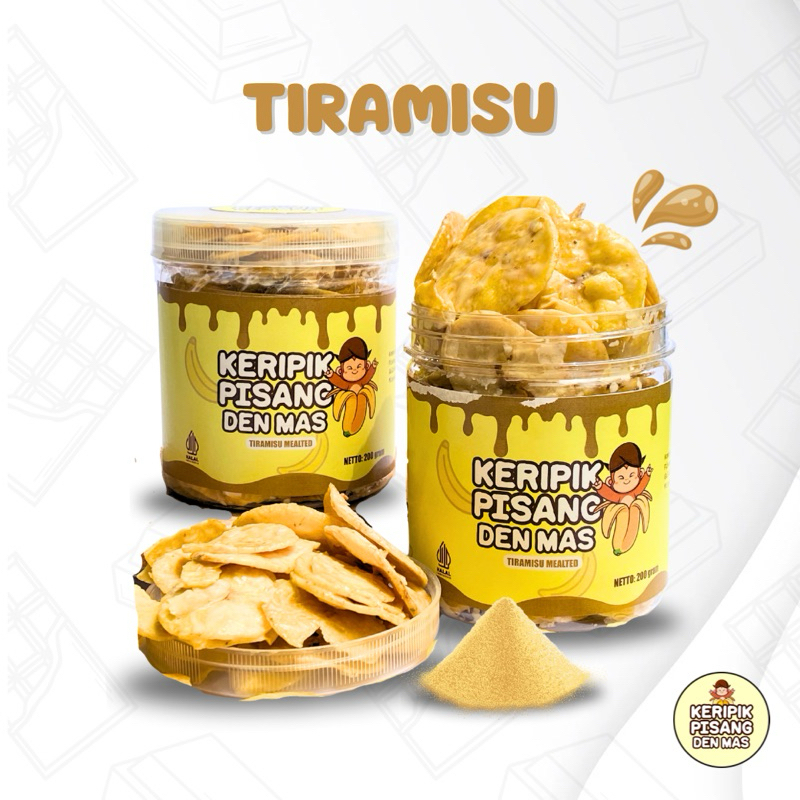 

DENMAS SNACK - KERIPIK PISANG COKELAT LUMER VARIAN TIRAMISU - KEMASAN TOPLES 600ML