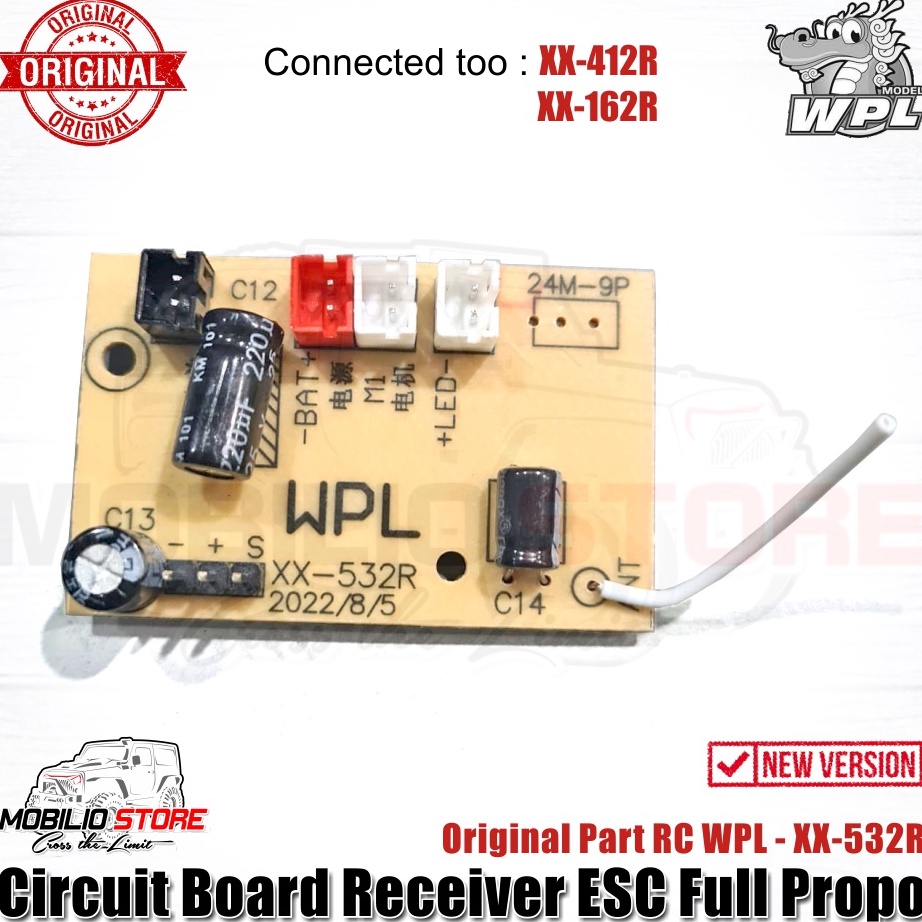 PRODUK TERBARU Original Part  Circuit Board Receiver ESC Full Propo RC WPL